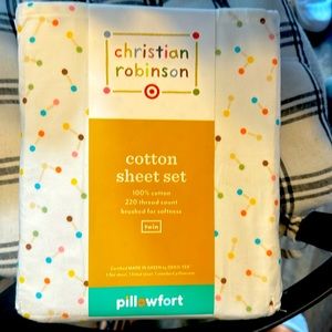 Toddler Christopher Robinson 100% Cotton Sheet Set. NEW